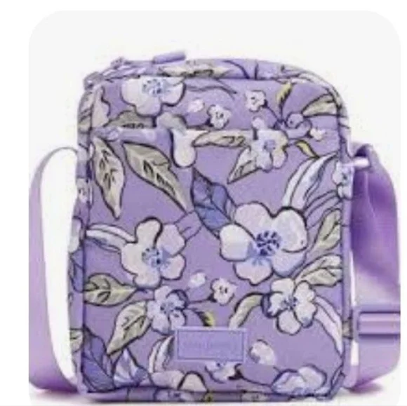 Vera Bradley Purple Floral Bag and Phone Case Set - Picture 2 of 9